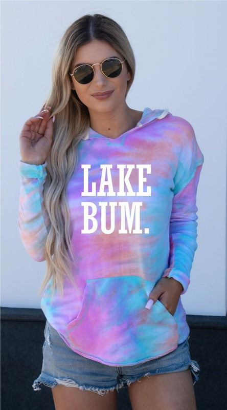 Lake Bum Tye Dye Light Weight Hoodie