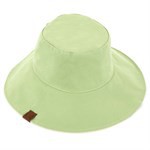 Solid Reversible Ponytail Bucket Hat