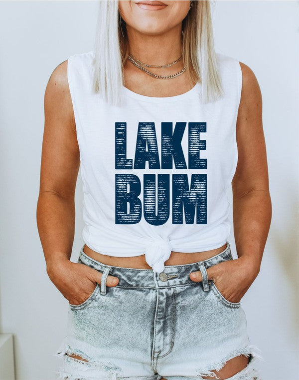 Lake Bum Graphic Bella Canvas Flowy Muscle Tank