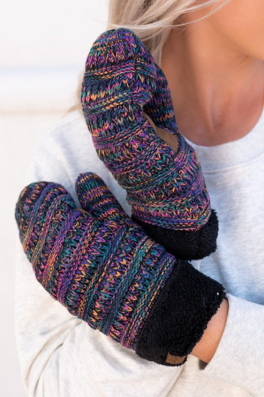 CC Crafted Multi Color Mittens - 2 Sizes