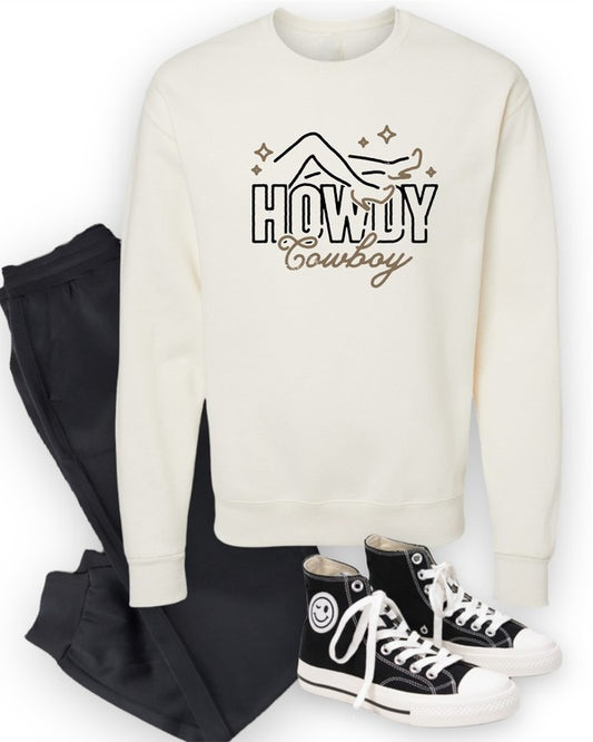 Howdy Graphic Crewneck Sweatshirt