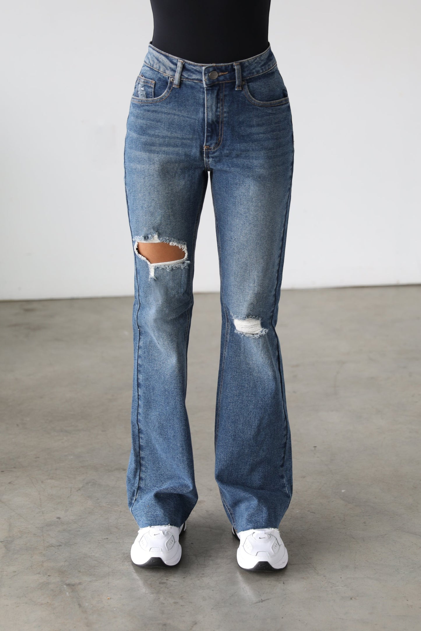 High Rise Flare Denim Jeans -7125