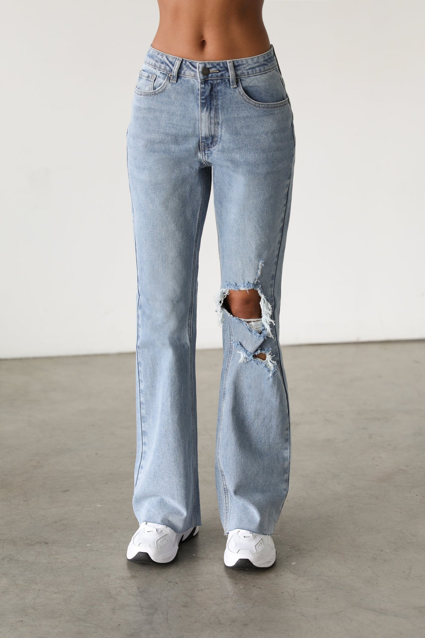 High Rise Flare Denim Jeans-7126