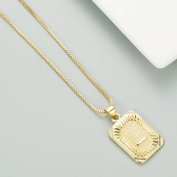 Classy Pendant Talia Initial Gold Letter Necklace