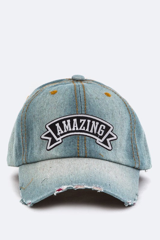 AMAZING Washed Denim Cap