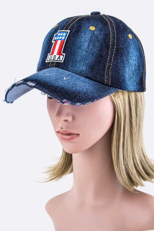 US No.1 Denim Cap