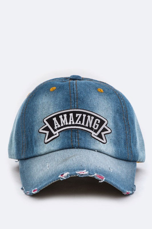 AMAZING Washed Denim Cap