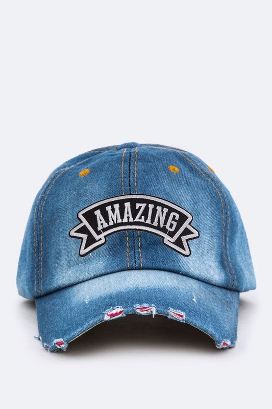 AMAZING Washed Denim Cap