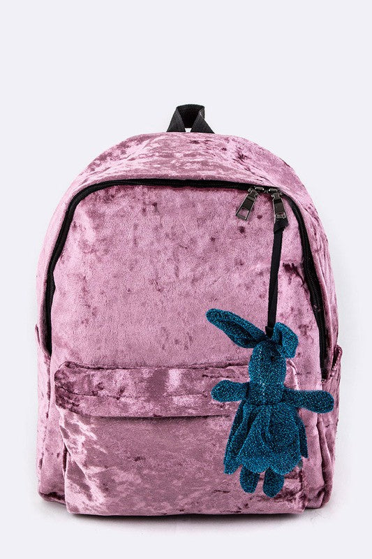 Velour Fashion Backpack