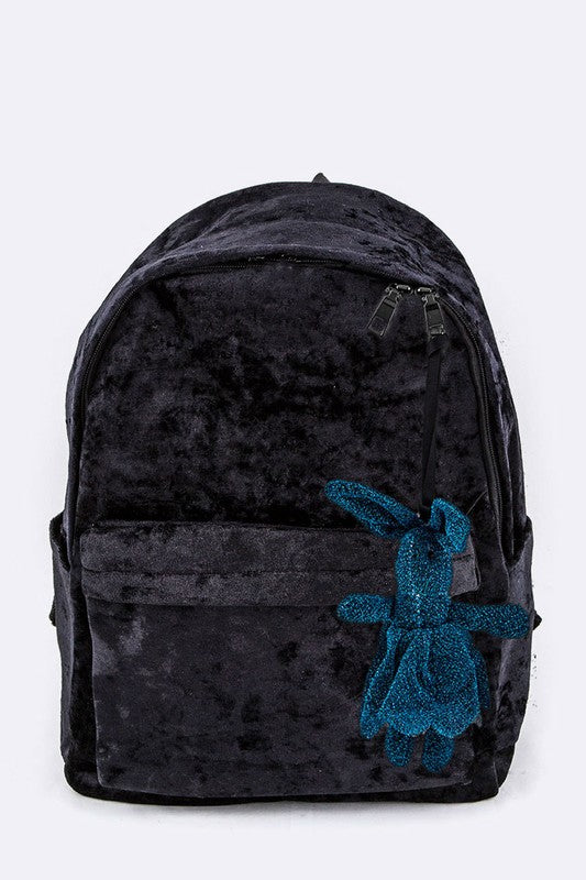 Velour Fashion Backpack