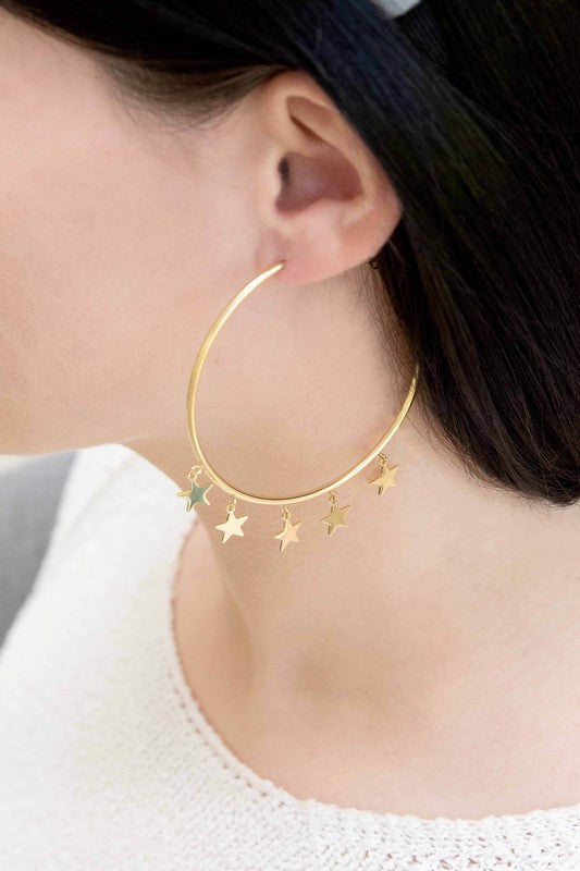 Night Dreamer Hoop Earrings