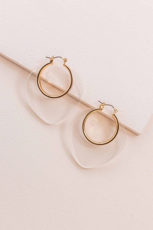 Nature Leaf Hoop Earrings