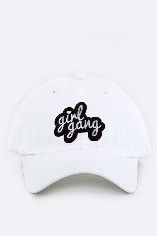 Girl Gang Embroidery Cotton Cap