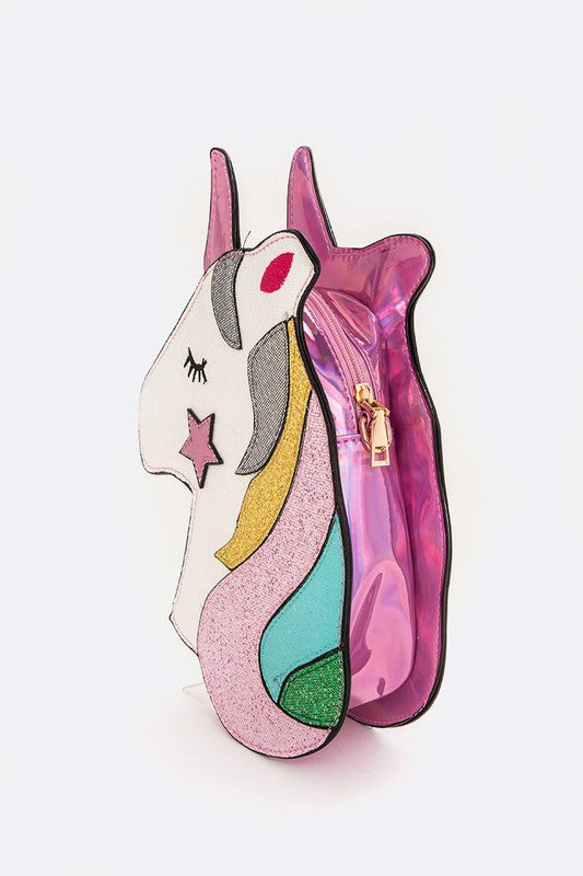 Iconic Unicorn Convertible Clutch Bag