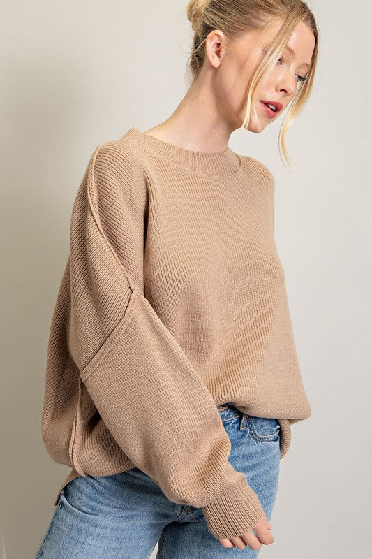 Long Sleeve Ribbed Sweater