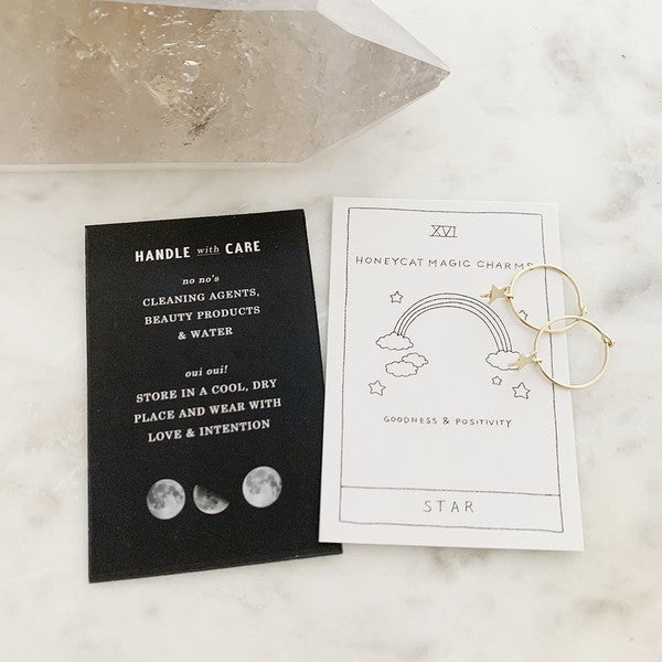 Magic Charm Star Hoops