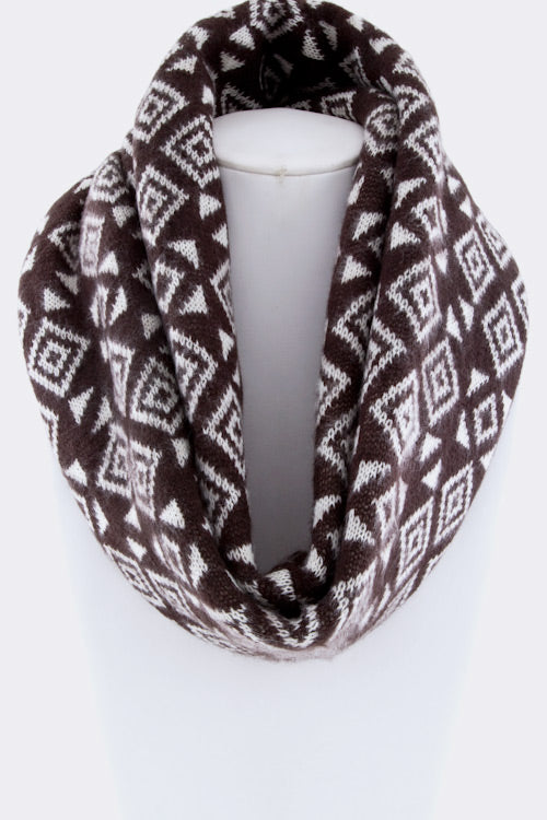 Geo Pattern Fashion Infinity Scarf