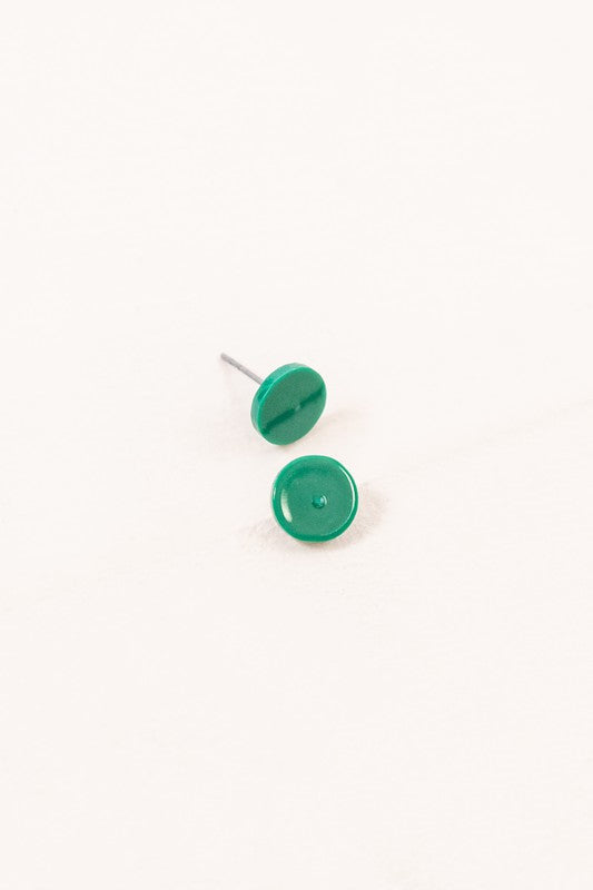 Porsha Circle Stud Earrings