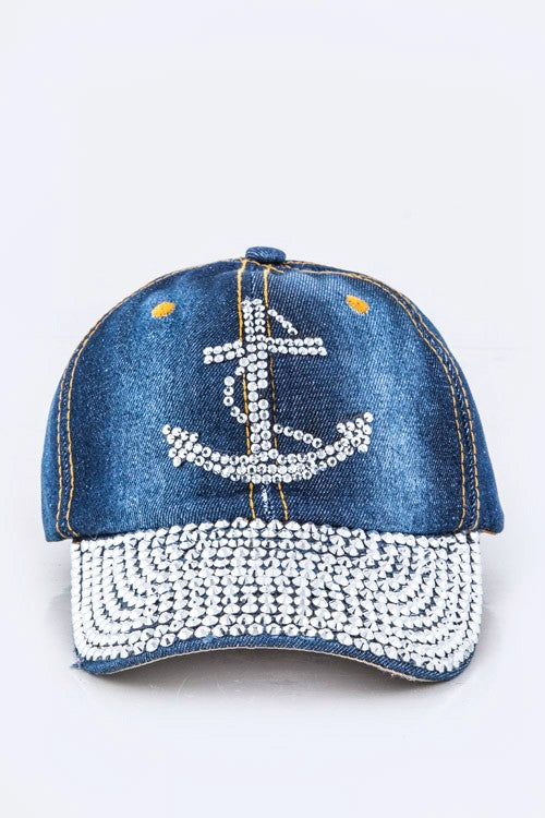 Crystal Anchor Canvas Cap