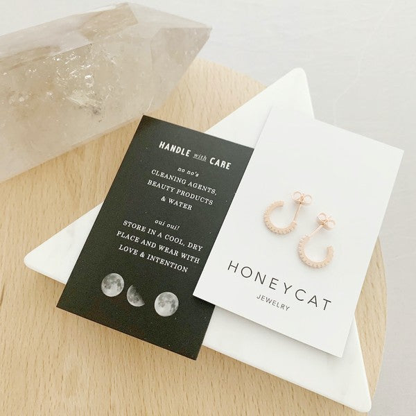 Crystal Clear Huggie Hoops