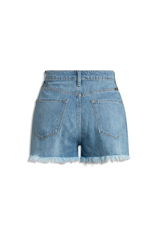 High Rise Mom Denim Shorts