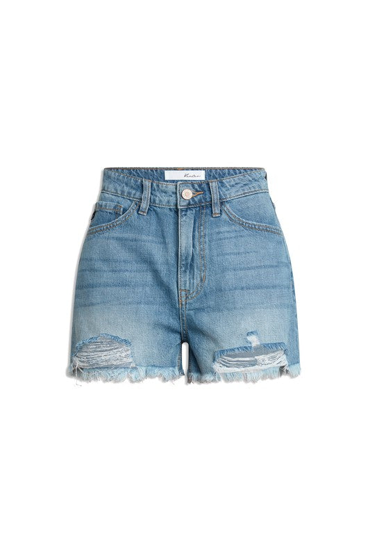 High Rise Mom Denim Shorts