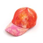 CC Tie-Dye Pony Cap  Criss-Cross Elastic