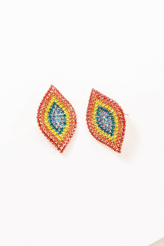 Rainbow Spindle Earrings