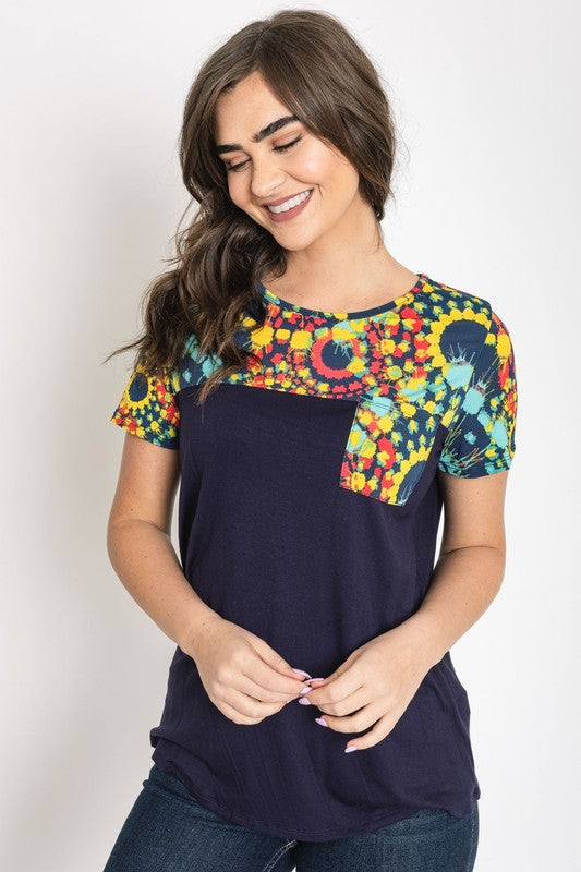 Plus Medallion Front Pocket Tunic