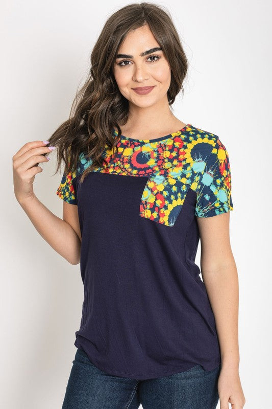 Plus Medallion Front Pocket Tunic