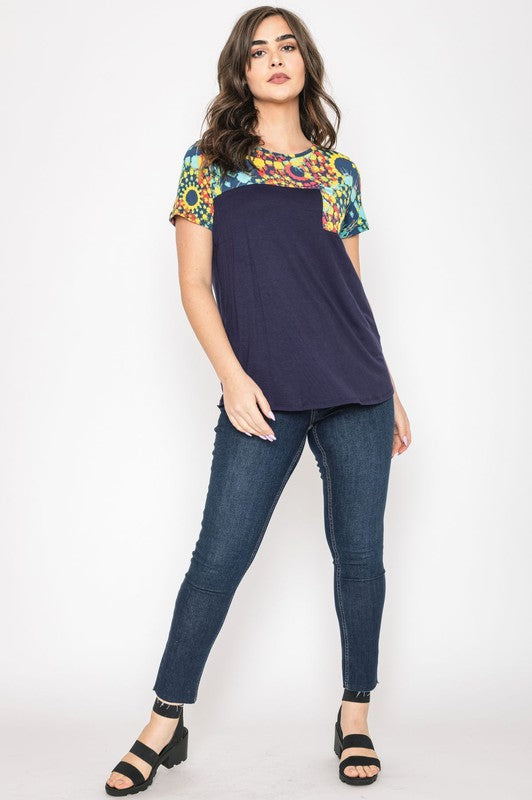 Plus Medallion Front Pocket Tunic