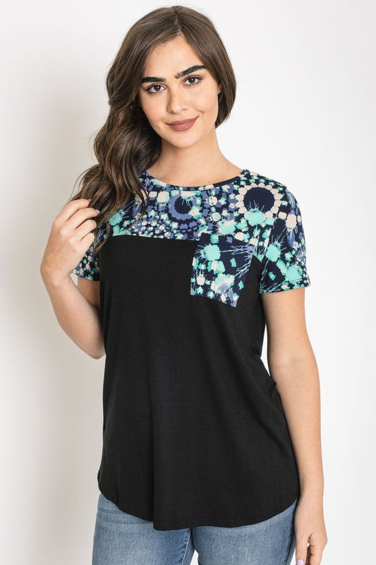 Plus Medallion Front Pocket Tunic