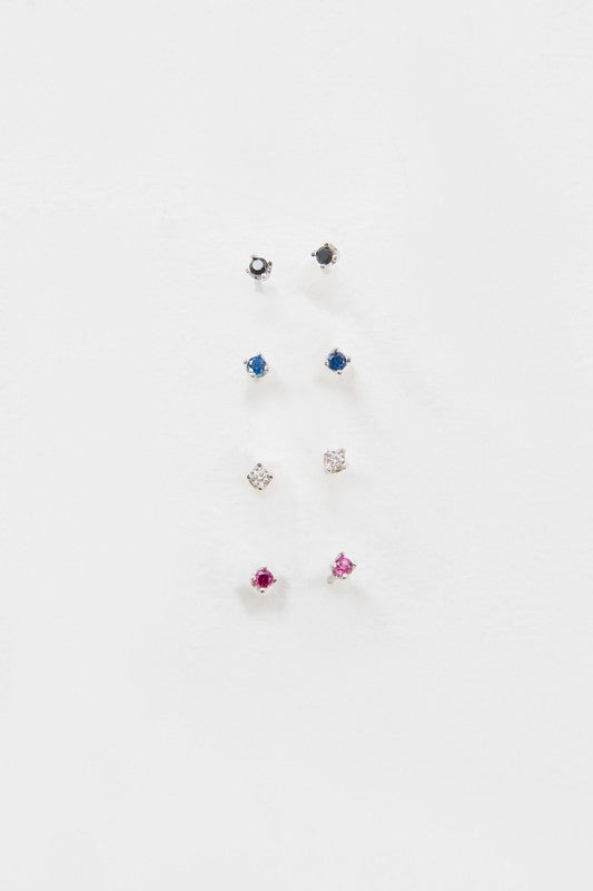 Dainty Stud Stone Earrings