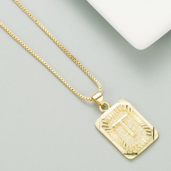 Classy Pendant Talia Initial Gold Letter Necklace