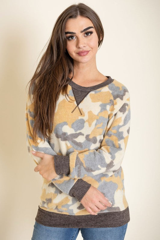 Camo Crew Neck Tunic