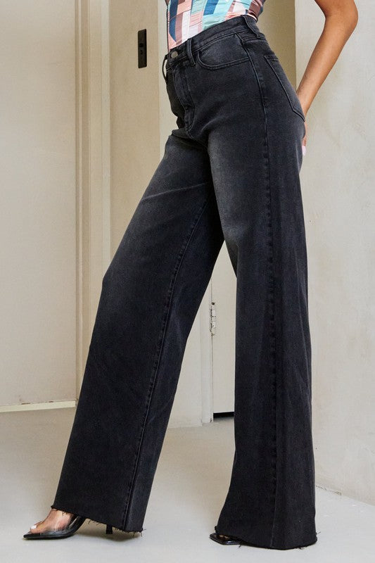 High Waisted Wide Leg Jeans