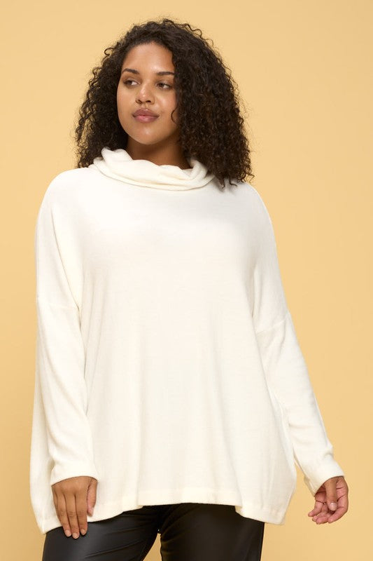 vory Long Sleeve Open Back Pullover Top