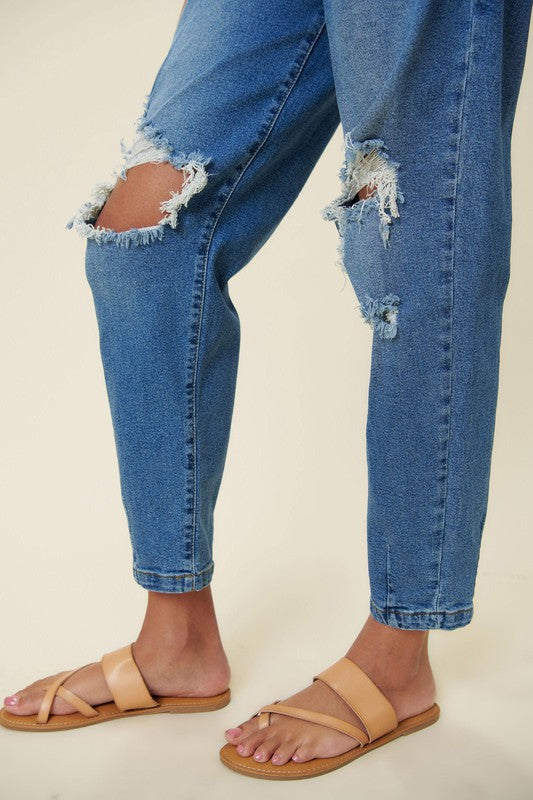 Distressed Slouchy Jean