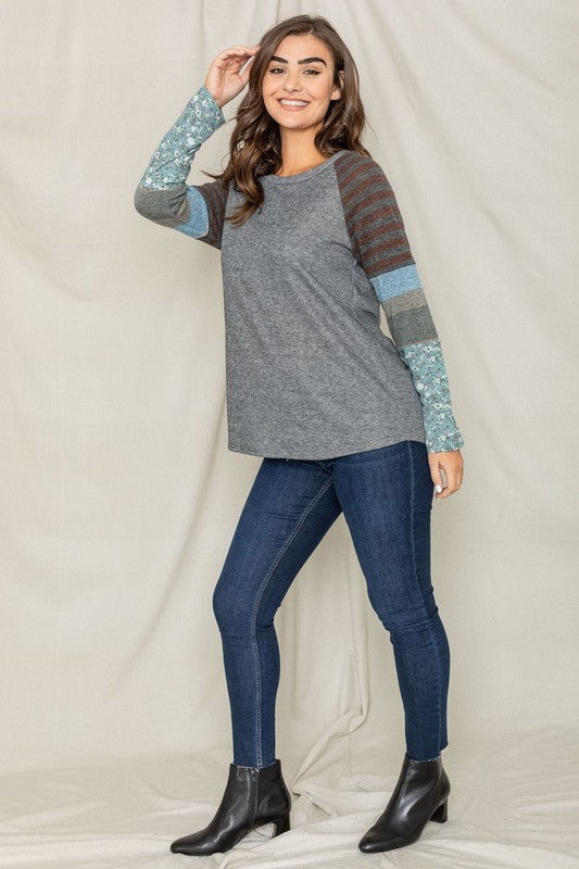 Color Block Sleeve Tunic