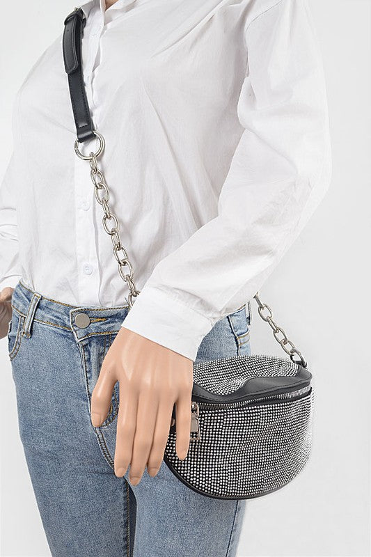 Studded Crossbody Swing Bag