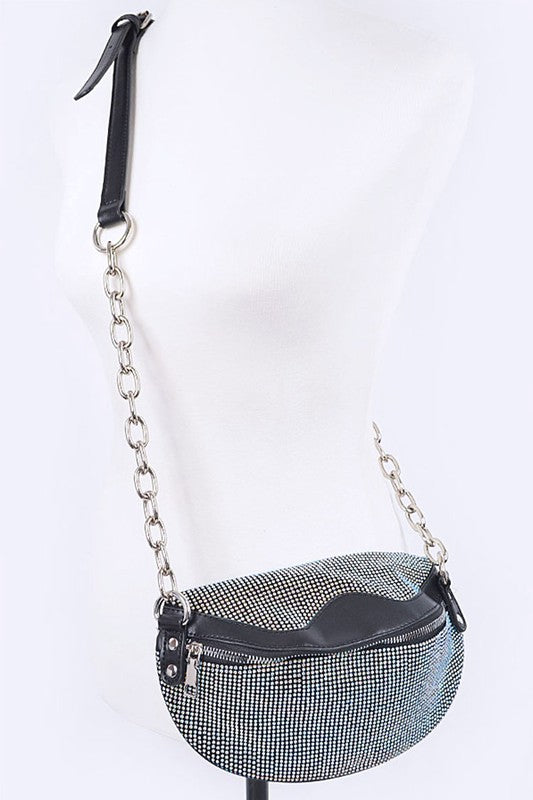 Studded Crossbody Swing Bag