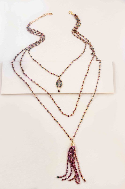 Angelia Layered Bead Necklace