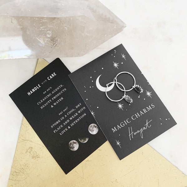 Magic Charm Sun Hoops