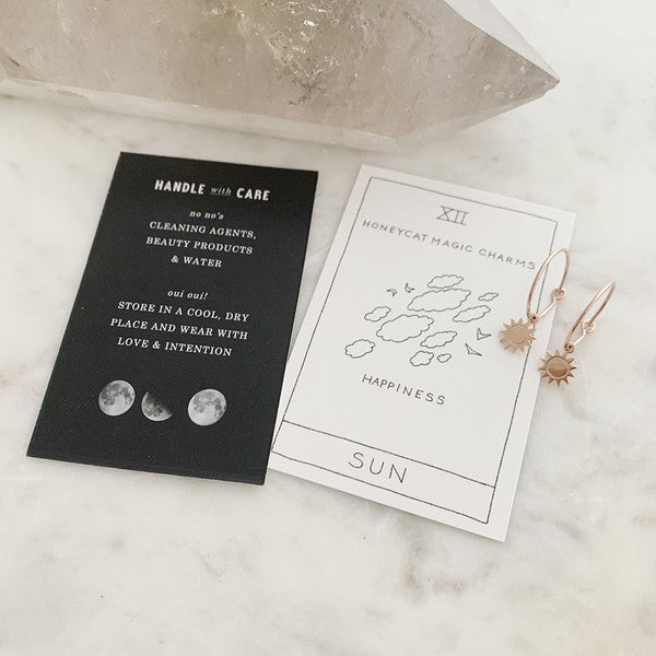Magic Charm Sun Hoops