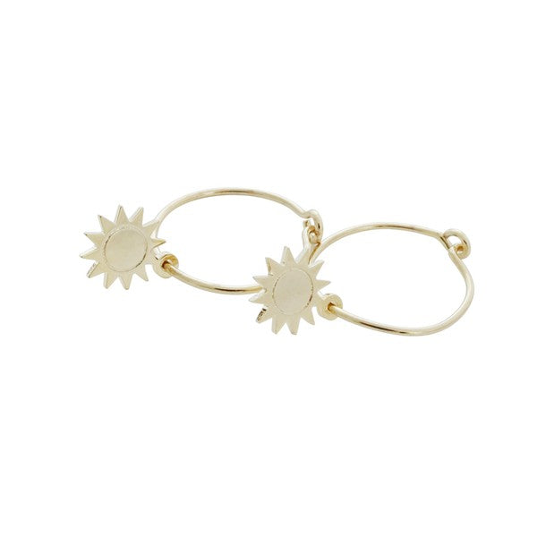 Magic Charm Sun Hoops
