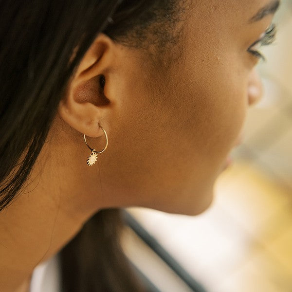 Magic Charm Sun Hoops