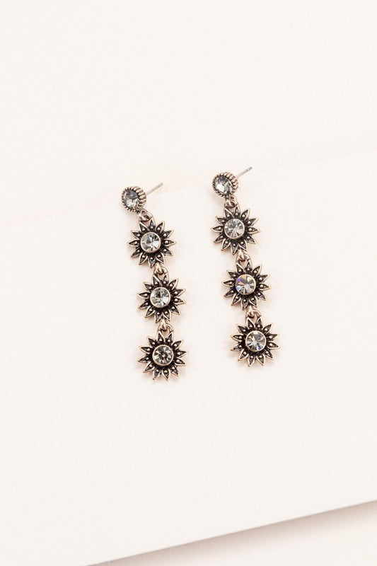 Sunflower Drop Earrings