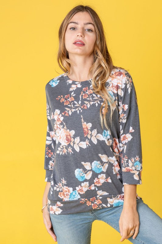 Plus Spring Floral Tunic