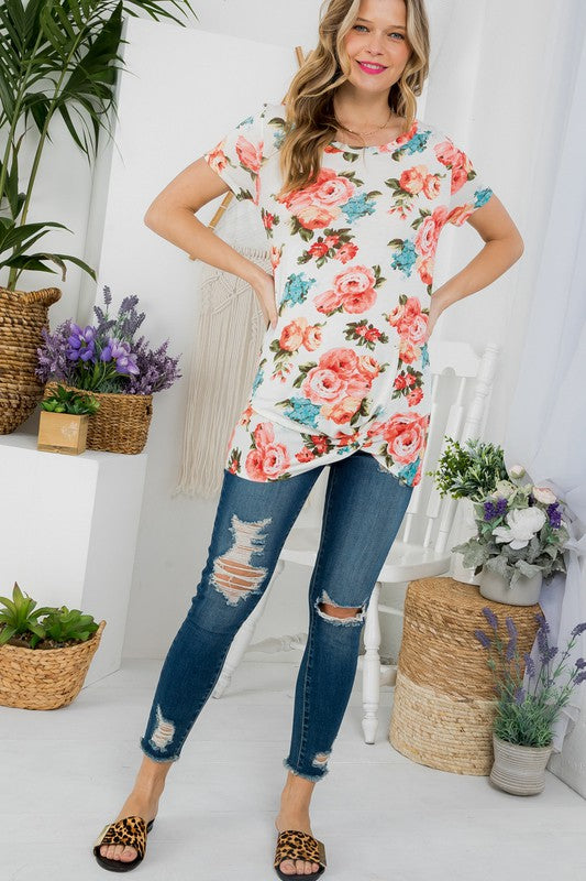 FLORAL TUNIC TOP