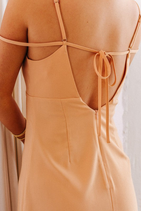 Strap Detail Mini Dress